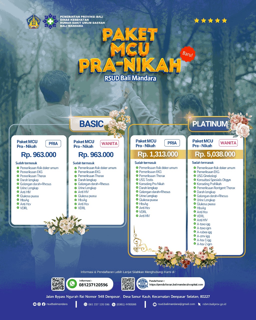 Paket MCU Pranikah Wanita Platinum
