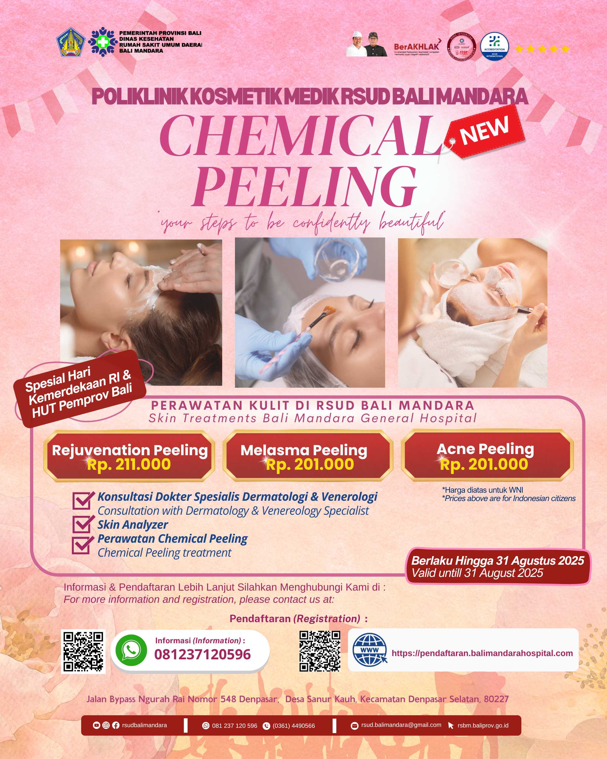 Melasma Peeling Spesial Kemerdekaan dan HUT Pemrov 2025