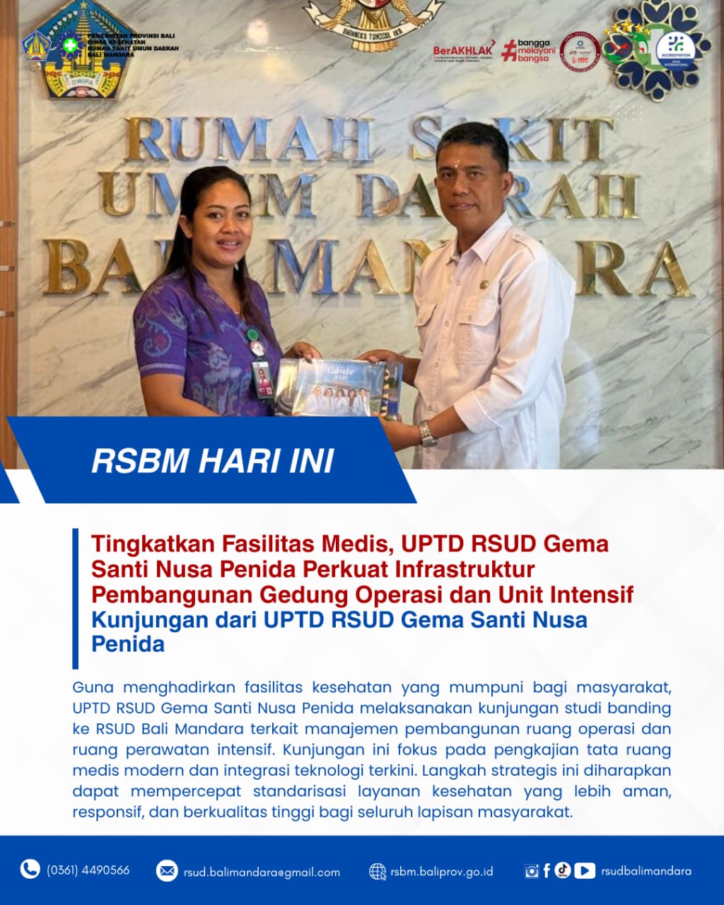 Kunjungan dari UPTD RSUD Gema Santi Nusa Penida